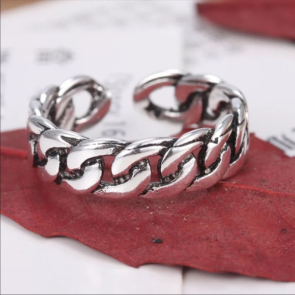 NEW 925 Sterling Silver ring boho adjustable size - Picture 2 of 7